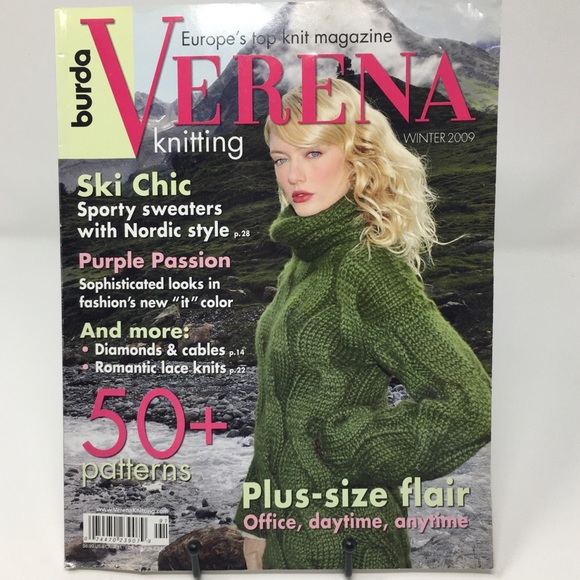 Bundle Burda Verona Knitting 3 Issues 2008-2009 European Traditional Knits - Picture 2 of 16